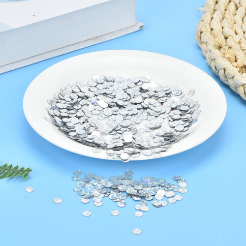 50G DIY PVC No Hole Circular Sequined Stage 2