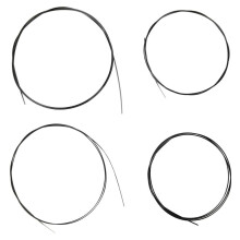 5er-Set schwarze Nylon-Ukulelensaiten als Ersatz