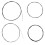 5-set svarta nylon ukulelesträngar 1