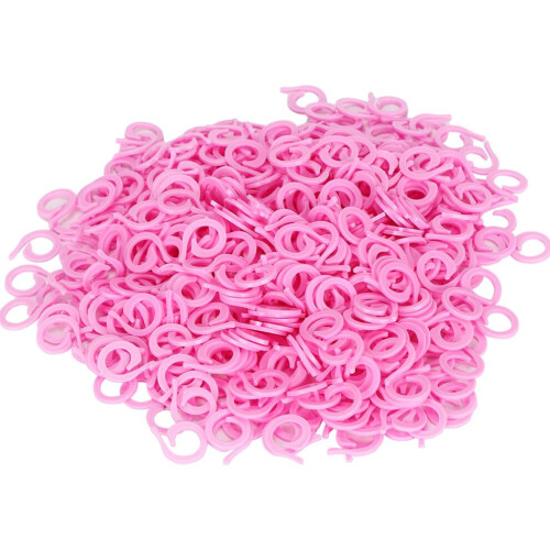 500 st. plaststickpennor rosa räknesplitt
