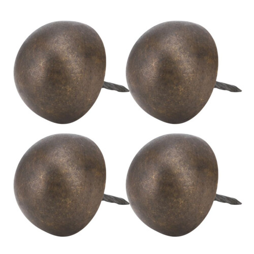 4 Stück Polsternägel mit Rundkopf, Antikmessing 2