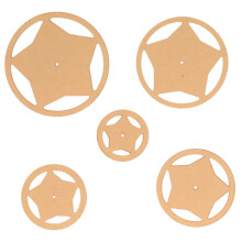 5-teiliges Set Acryl-Schablonen, professionelles Werkzeug, Premium-Qualität