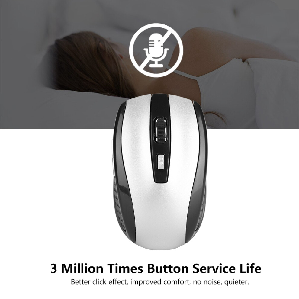 Portable 6D 2.4Ghz Wireless Optical Mouse With Usb Receiver For Pc/Laptop 8291362767690