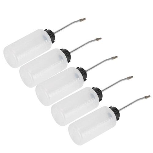 5pcs 120ML Plastic Sewing Machine Oiler Oil 2