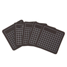 5er-Pack Schneidematten aus PVC, Mini, niedlich, zweifarbig