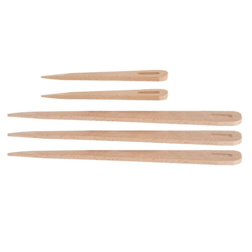 5 st DIY trästickor med stora ögon, gobeläng 1