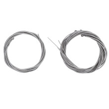 5 Stück E-Bass-Saiten, Edelstahl, Silber