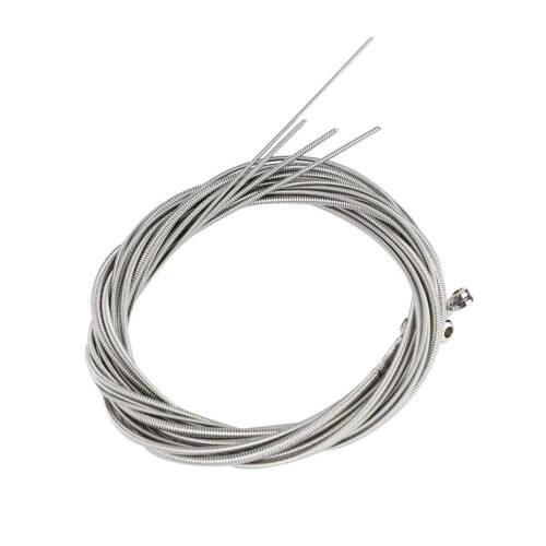 5 Stück E-Bass-Saiten, Edelstahl, Silber 2