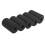 5Pcs Portable Black Cello Rubber Endpin Tip 5