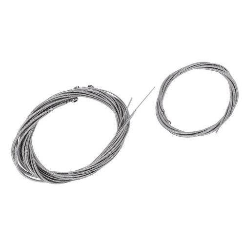 5 Stück E-Bass-Saiten, Edelstahl, Silber 1