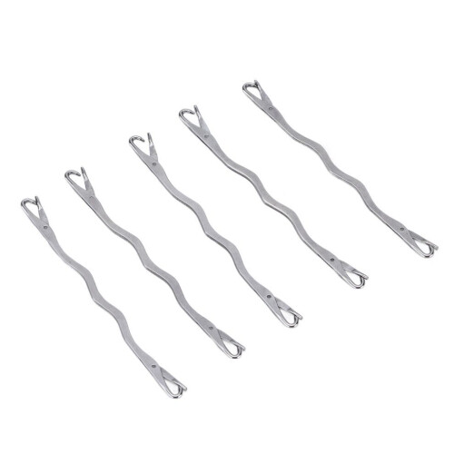 5 Stück Reparaturnadeln, doppelseitig, Edelstahl
