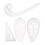 4Pcs Curve Ruler MultiFunction Vary Form Sewing 4