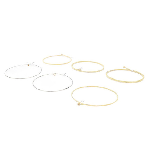 6 Gitarrensaiten mit Kugelenden aus Phosphorbronze 1