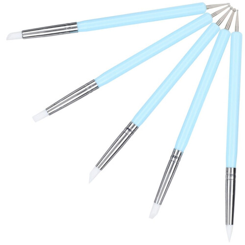 5 st silikonlera skulpturpenna kula stylus 2