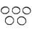 5 stuks microfoon anti-rol ring siliconen ronde microfoon 1