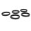 5 stuks microfoon anti-rol ring siliconen ronde microfoon 5