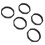 5 stuks microfoon anti-rol ring siliconen ronde microfoon 2