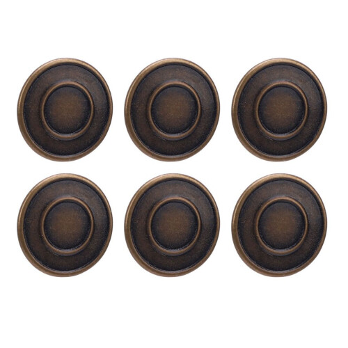 Set van 50 broekknopen, 17 mm rond, roestvrij staal 1