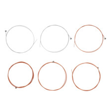 6-teiliges Set Akustikgitarrensaiten aus Metall (Ersatz)