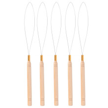 Kit de 5 agujas de bucle para extensiones de cabello antideslizantes