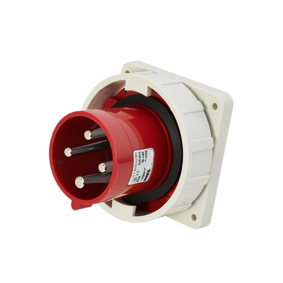 63A 4Pin Waterproof Industrial Plug Connector Ip67 Concealed Plug 5V 9105992195053