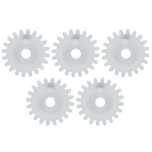 5 Stück weiße Kunststoffzahnräder Strickmaschine