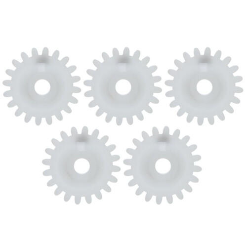 5 Pcs White Plastic Gear Knitting Machine