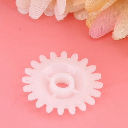 5 Pcs White Plastic Gear Knitting Machine 2