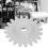 5 Pcs White Plastic Gear Knitting Machine 5