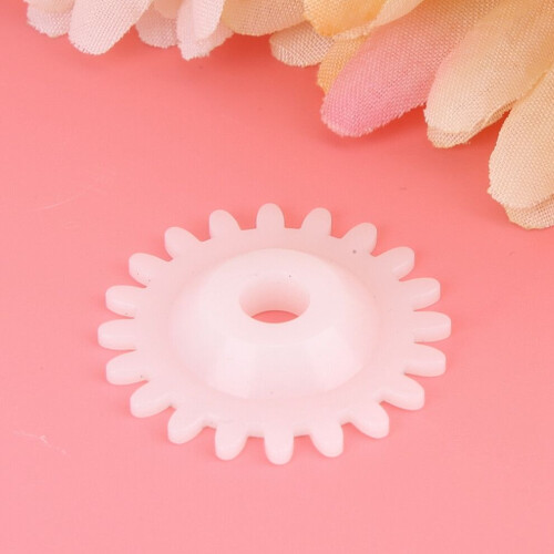 5 Pcs White Plastic Gear Knitting Machine 1