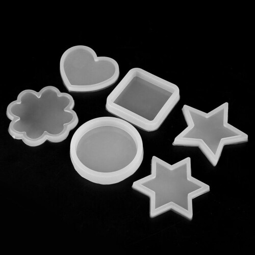 6 Types Circle Square Heart Star Shape Silicone 1