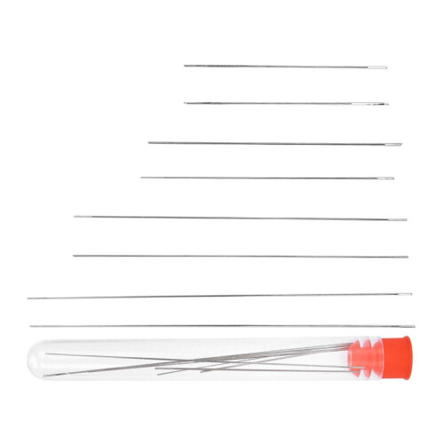 8Pcs Bead Needle Seed Thin Beading Middle Opening 2