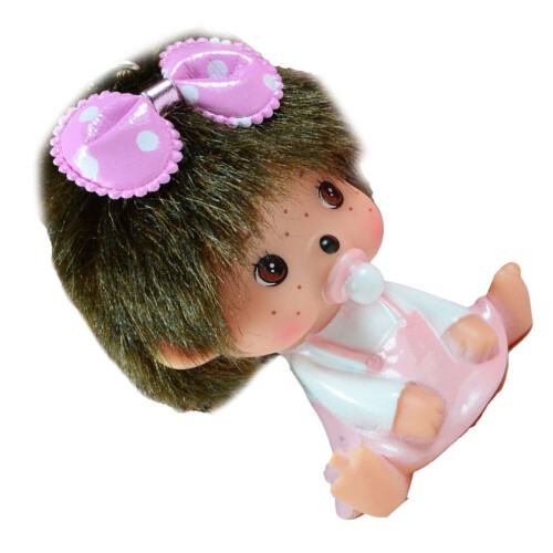 8 cm zittende pop sleutelhanger cartoonpop hangend 1