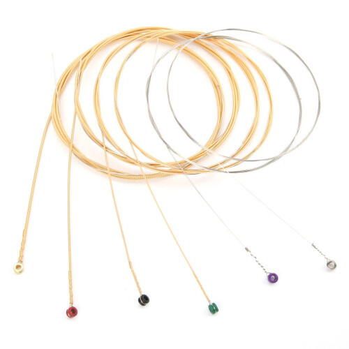 6Pcs Guitar String Steel Core Phosphor Bronze 1