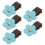 5Pcs Zipper Puller Heads Split Leather Flower 3