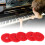 90Pcs Piano Ring Gaskets Soft Wool Small Red 4