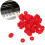 90Pcs Piano Ring Gaskets Soft Wool Small Red 3