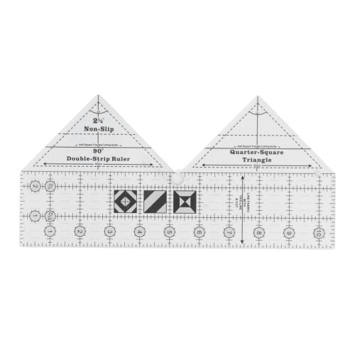 Regla de costura triangular acrílica de 90 grados