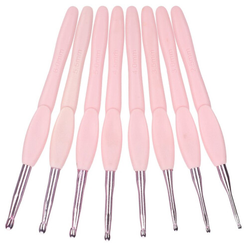 8Pcs Ergonomic Crochet Set Knitting Tools Sweater 2