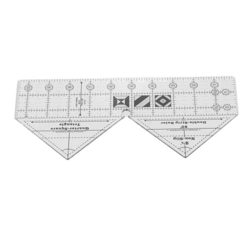 Regla de costura triangular acrílica de 90 grados 1