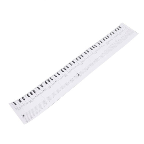 Tabla de notas para ejercicios de teclado de piano de 88 teclas 1