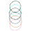 6 st/set färgglad normal spänningslegering nylon 5