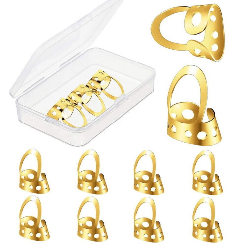 8 Pack Adjustable Finger Picks Plectrum with 1