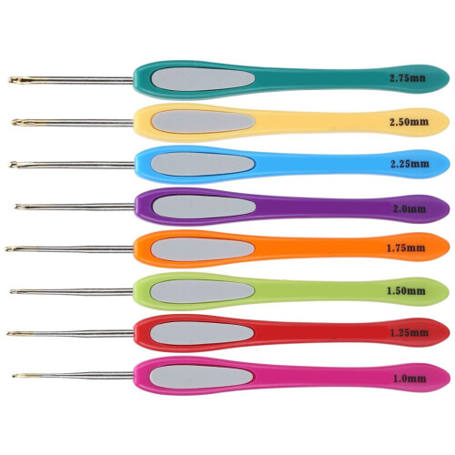 8pcs Colorful Crochet Hooks Sewing Needles 1