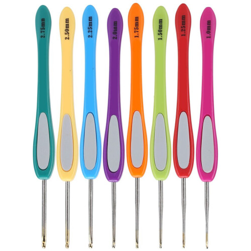 8pcs Colorful Crochet Hooks Sewing Needles 2