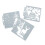 9pcs Christmas Stencils DIY Making Safe Cute 3