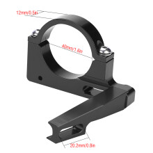 Ultra leichter Aluminiumslegierung Klappbares Fahrrad Vorderrad-Schaltwerkshalterung Adapter Schwarz