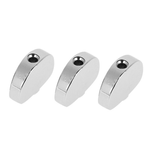 6 stuks halfronde stemknoppen van legering 2