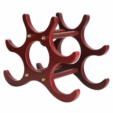 Wooden Wine Storage Rack Eco-Friendly Arc Design Sturdy Build Easy Assembly Versatile Usage Elegant Decor Piece For Home And Commercial Use