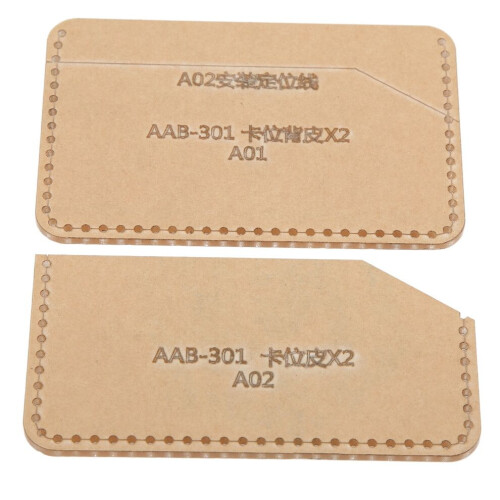 Acrylic Template DIY Hand Made Leather Card Holder 1